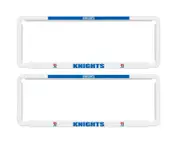 NRL Car Number Plate Frame - Set Of Two - Newcastle Knights - Front/Back