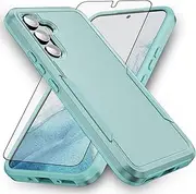 [Asuwish] Phone Case for Samsung Galaxy A35/A55 5G with Tempered Glass Screen Protector Cover and Slim Thin Hybrid Full Body Protective Mobile Cell Accessories A 35 55 35A 55A A355G A555G Women Green