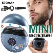 Portable Electric Razor Mini-Shave for Men USB Rechargeable Shaver Travel NEW