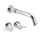 KYLINS Chrome Round Swivel Bubble Water Bathtub Spout Fixed Outlet Separated Tap