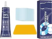 Inflatable Patch Kit - Transparent Pool Patch Repair Kit - Leak-Proof Transparent Sealants Heavy Duty Tool Set Pool Maintenance for Tents Ground Raft