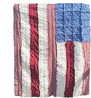4th of July Duvet Cover,Americana Patriotic Flag Stars and Plaid Patchwork Bedding - Breathable Soft Bedspread Coverlet for Party Bedroom Decorations