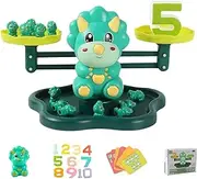 Balance Math Game, Preschool Dinosaur Balance Counting Toys, Preschool Educational Math Games for Kids Ages 3-5, STEM Toys for Girls Boys