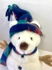 Snowbeary TEDDY BEAR SNOWMAN Plush 10 in Russ Berrie