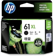 HP 61XL Genuine Original Black Printer Ink Cartridge works with HP Deskjet 1000, 2000, 3000, HP Envy 4500, 5500, HP Officejet 2600, 4600 series- (CH563WA)
