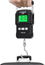 [VermiS] Kitchen Digital Baking Scales,Electronic Food Scale, 75kg Portable Electronic Scale with LED Display Digital Crane Scale with 1m Tape Measure Hooking Scale for Luggage, Vegetables and Fruits Scales