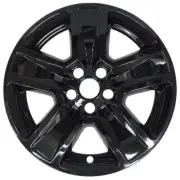GLOSS BLACK WHEEL SKIN SET 17" FOR 2023-2024 JEEP COMPASS