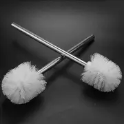 3 Pack Toilet Spare Brush Brush Head White Stainless Steel Toilet Brush Spare Toilet Brush Toilet B Silver white