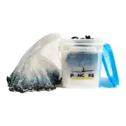 'Pancake Cast Net, 8ft Radius with 3/16 inch Mesh, Pure Lead 1.25 LB for Fres...