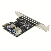 USB3.2 GEN1 PCIE Expansion Card 4 Port USB-A 5Gbps Expansion Card Adapter7109