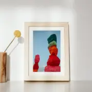 Las Vegas Seven Magic Mountains Photography Print, 5x7 Home Décor
