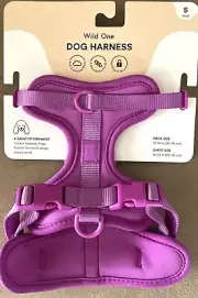 NWT WILD ONE ADJUSTABLE SOFT CUSHIONED BODY DOG HARNESS ORCHID SIZE SMALL