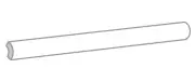 Emser Tile W32RAKU0112JLM Raku 12" x 1" Matte Ceramic Grout Tile