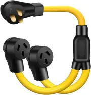 Y Splitter Adapter, NEMA 50 AMP, 10 50P To 2 Outlet 10 50R, Power Extension Cord