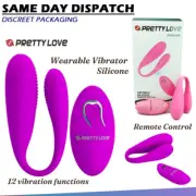 Wearable Vibrator Dildo Remote Control Clitoris GSpot Vagina Anal Adult Sex Toy