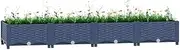 Raised Garden Bed, Elevated Planter Box Plant Container 160x40x23 cm Polypropylene