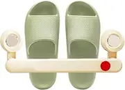Wall Mounted Shoe Rack,Suction Cup Shoe Storage Rack Floating Shoe Rack | Detachable Wall Shoe Rack Wall Shoe Holder for Slippers Towels Bath Brushes