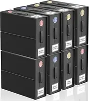 TFMODBFA 8-Pack Bed Sheet Organisers - Foldable Bedding Sheet Organiser with Dual Handles & Clear Windows for Bedding, Linen, Wardrobe & Closet Organisation (Black)