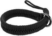 Camera Hand and Neck Shoulder Straps for DSLR Mirrorless Micro Single Cameras, Quick Release Wrist Strap with Safer Connector and Vintage Climbing Rope Strap for Secure Comfortable Carry(Color:Black)