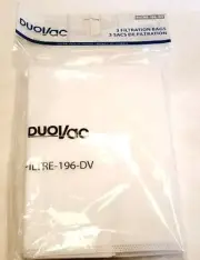 354803 DUOVAC FILTRE-196-DV STAR, SYMPHONIA, DISTINCTION FILTRATION BAGS