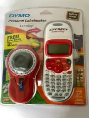 DYMO 2007 Personal Label Maker Red/Silver LetraTag & Red Label Buddy NEW SEALED