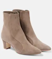 [Manolo Blahnik] Manolo Blahnik Myconia 50 suede booties AU 4 beige