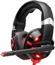 Gaming Headset, Over-Ear Headset with 7.1 Surround Sound, Noise Canceling Mic