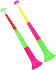 KOMBIUDA 2pcs Retractable Horn Football Soccer Sports Noise Maker Telescopic Horn Trumpet Party Horn Telescopic Stadium Horn Plastic