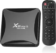 CHROX Android 13.0 TV Box, X88 Mini 13 RK3528 Quad Core 64Bit ARM Cortex A55 CPU, Support 2.4G/5.0G Dual WiFi 4K/8K Utral HD H.265 Bluetooth 4.0 100M Ethernet Set Top Box,4gb+32gb