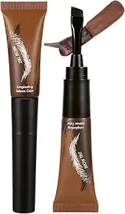 Eyebrow Tint Gel – Semi-Permanent Brow Colour For All Shapes | Waterproof Peel-Off Brow Tattoo | Long-Lasting Eyebrow Stain, Smudge-Proof Brow Dye, Professional Tinting Kit With Brush