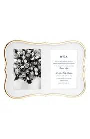 Kate Spade New York 'crown point' invitation bridal picture frame