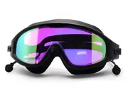 Adult Swimming Glasses Diving Swimming Goggles Waterproof and Anti-fog HD Colorful Goggles-Black
