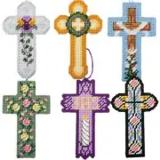 Herrschners® Easter Cross Ornaments Plastic Canvas Kit