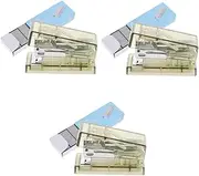 jojofuny 3 Sets Mini Stapler Hand Stapler Cute Hands Portable Desk Clear Pink Handheld Staples Office Stationery Aesthetic Stationery Home Accessory Plastic Green