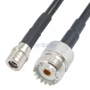 RG58 QMA Male Plug to UHF SO239 Female RG58U Shield Braid RF Kable 50ohms Lot