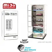 Showcase 1:64 Large 24-Cars Display Desk Top Spinner with Mirror
