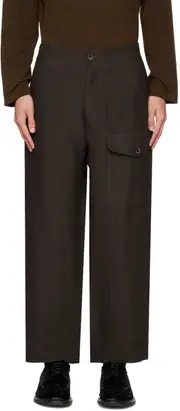 Rear elastic waist casual pants XL,L Black