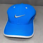 Nike Golf Cap Hat Adult Unisex Athletic Dri-fit Adjustable Electric Blue Silver