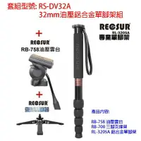 在飛比找樂天市場購物網優惠-【eYe攝影】RECSUR 銳攝 RS-DV32A 32mm