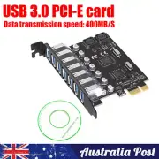 PCI-E To USB3.0 5Gbps Speed Expansion Card Adapter Adaptor with CD Driver