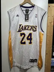 NBA Adidas LA Lakers Kobe Bryant #24 White Jersey - Size Med New With Tags DS