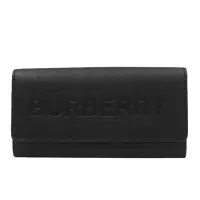 在飛比找momo購物網優惠-【BURBERRY 巴寶莉】經典LOGO壓印牛皮12卡壓釦式