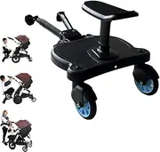 Universal Stroller Board,Buggy Board with Detachable Seat,2in1 Sit and Stand Stroller Board,Buggy Board Rider,Stroller Glider Board Suitable for Most Brands of Strollers,Holds Children Up to 55lbs