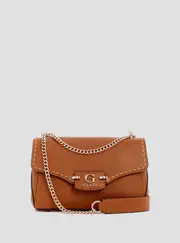 GUESS Women's Caramel Nastra Crossbody Bag in Brown