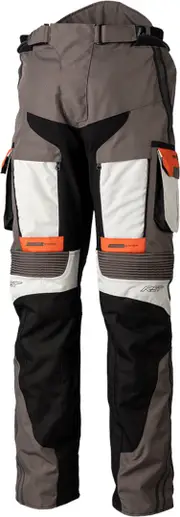 RST Pro Series Adventure-Xtreme Motorcycle Textile Pants, grey-orange, Size 2XL for Men Grey Orange