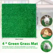 4Pcs Artificial Grass Mat for Dogs 11.81×11.81 Inch Fake Grass Pee Pads◩♙