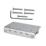 Zinc Alloy Mandolin Tailpiece Bridge for 8 String Mandolin Part Accessories