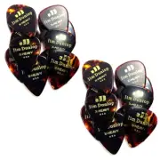 Dunlop Guitar Picks 24 Pack Celluloid Shell Extra Heavy