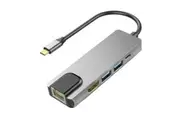 [NB-UCFUPRGE-SGR] USB-C 5-in-1 Hub/Dock with 100W PD HDMI 4K@30Hz 2x USB-A 1x RJ45 Gigabit