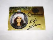2015 Benchwarmer KATIE LOHMANN Holiday #60 Gold Ornament Auto PLAYBOY Playmate